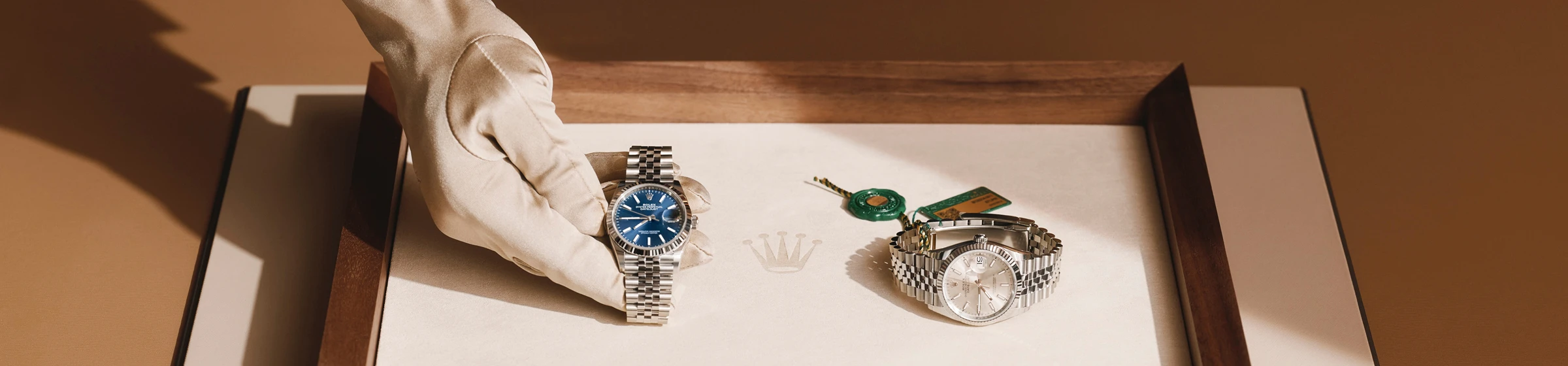 Person being shown a watch